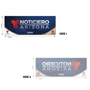 10 Foot Half Wall 600D Custom Printed Single Sided