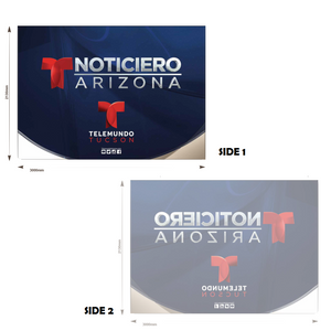 10 Foot Full Wall 600D Custom Printed Single Sided