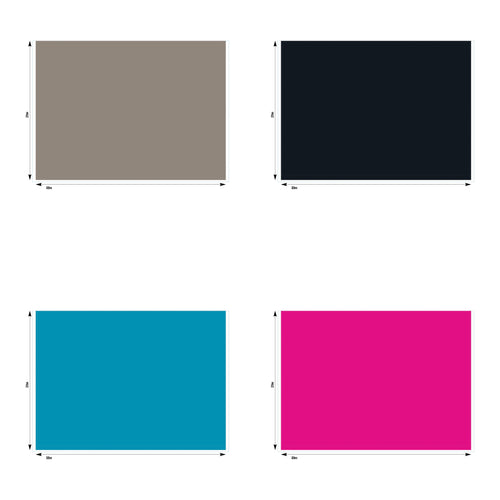 10 Foot Full Wall PVC Solid Colour