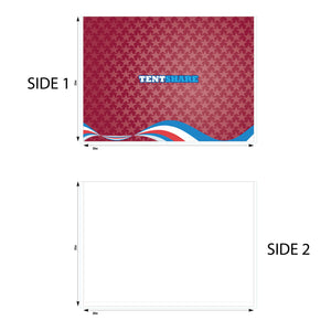 10 Foot Full Wall PVC Custom Printed Single Sided