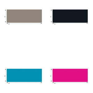 10 Foot Half Wall PVC Solid Colour
