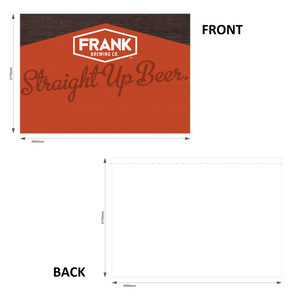 10 Foot Full Wall PVC Custom Printed Single Sided