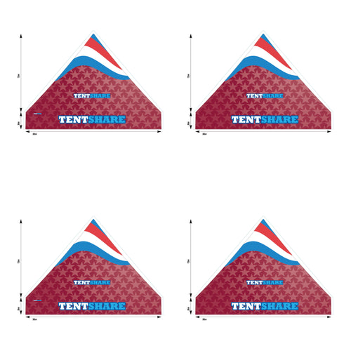 10x10 Popup Tent Topper Custom Printed PVC