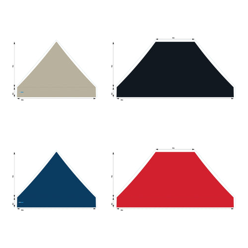 10x15 Foot Topper 500D Solid Colour