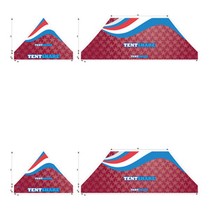 10x20 Popup Tent Topper Custom Printed PVC