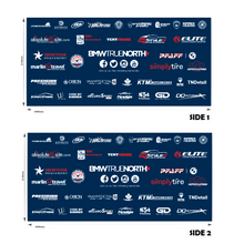 15 Foot Full Wall 600D Custom Printed Double Sided