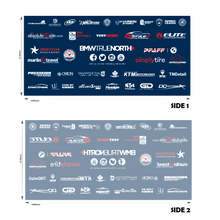 15 Foot Full Wall 600D Custom Printed Single Sided
