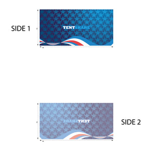 15 Foot Full Wall 600D Custom Printed Single Sided