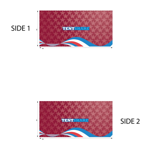 15 Foot Full Wall PVC Custom Printed Double Sided