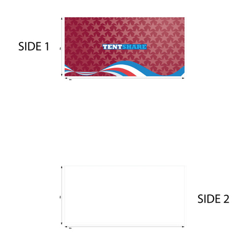 15 Foot Full Wall PVC Custom Printed Single Sided