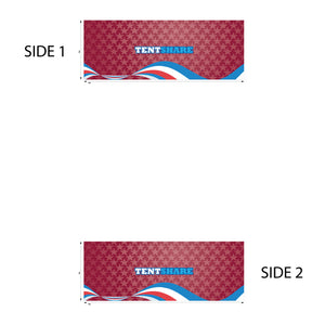 20 Foot Full Wall PVC Custom Printed Double Sided