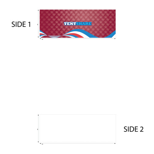 20 Foot Full Wall PVC Custom Printed Single Sided