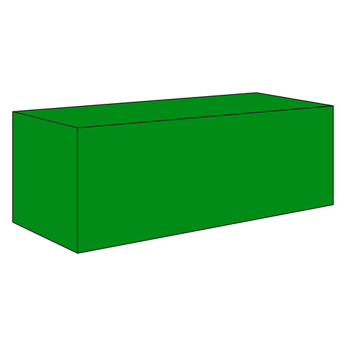8 Foot Fitted Table Cover Solid Color 500D