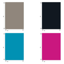 5 Foot Full Wall PVC Solid Colour
