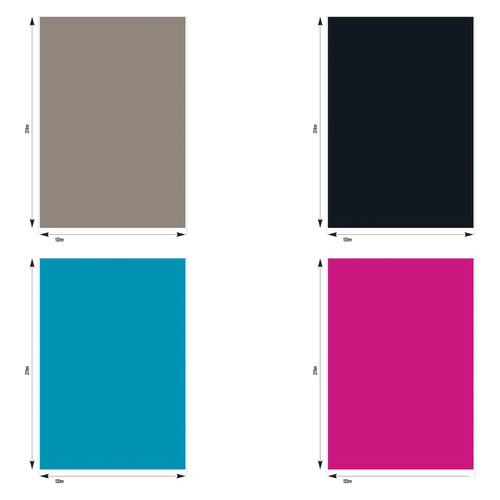 5 Foot Full Wall PVC Solid Colour