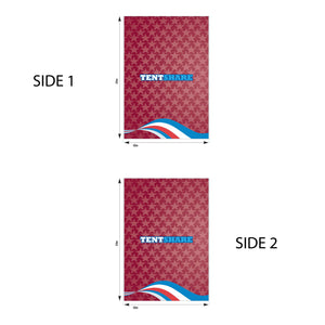 5 Foot Full Wall PVC Custom Printed Double Sided