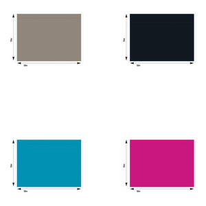 5 Foot Half Wall PVC Solid Colour