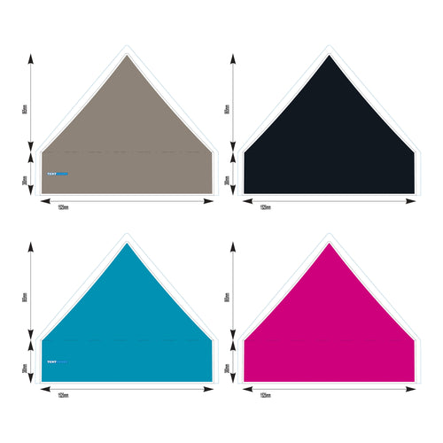 5x5 Foot Topper PVC Solid Colour