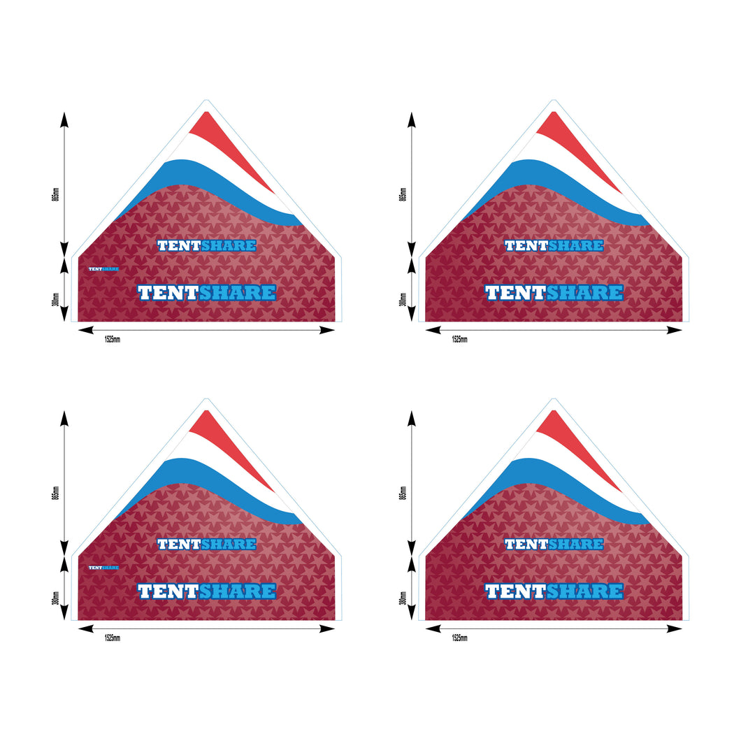 5x5 Popup Tent Topper Custom Printed PVC