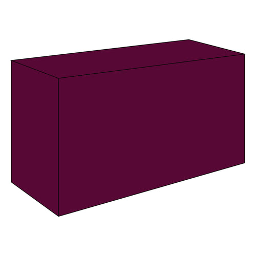 4 Foot Fitted Table Cover Solid Color 500D
