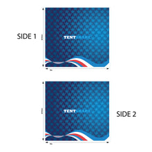 8 Foot Full Wall 600D Custom Printed Double Sided