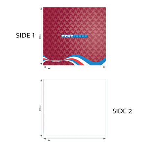 8 Foot Full Wall PVC Custom Printed Single Sided