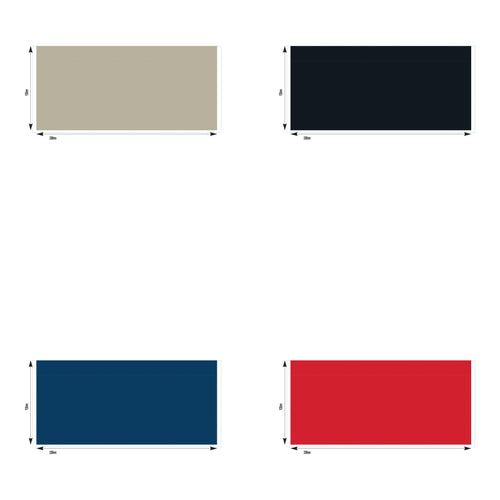 8 Foot Half Wall 500D Solid Colour