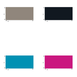8 Foot Half Wall PVC Solid Colour