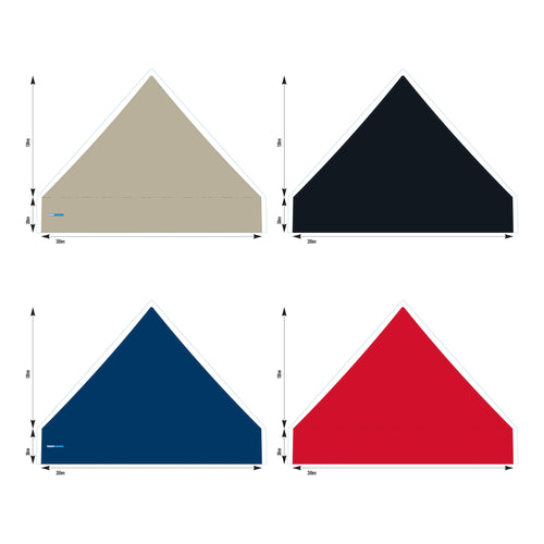 8x8 Foot Topper 500D Solid Colour