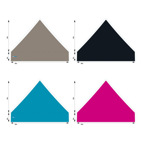 8x8 Foot Topper PVC Solid Colour