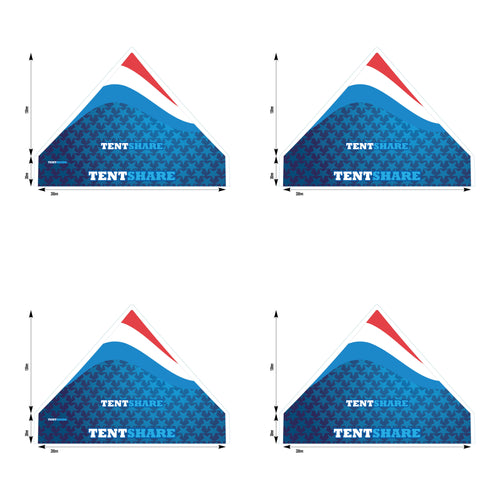 8x8 Popup Tent Topper Custom Printed 600D