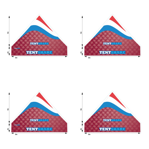 8x8 Popup Tent Topper Custom Printed PVC