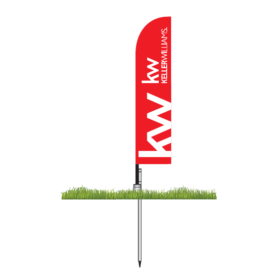 Keller Williams Corporate Large Feather Flag Kit