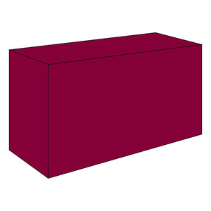 4 Foot Fitted Table Cover Solid Color PVC