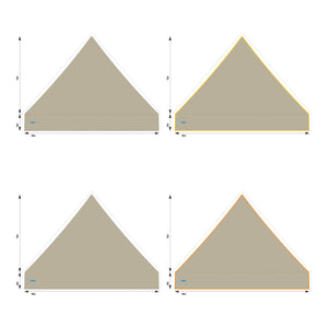 10x10 Foot Topper 500D Solid Colour