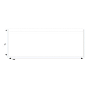 10 Foot Half Wall PVC Solid Colour