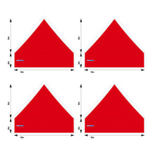 5x5 Foot Topper 500D Solid Colour