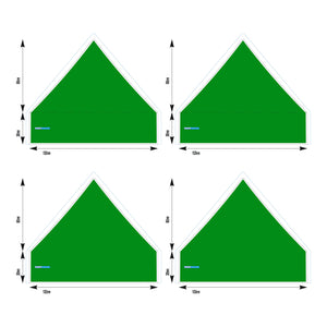 5x5 Foot Topper 500D Solid Colour