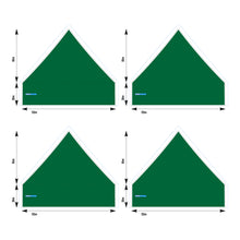 5x5 Foot Topper 500D Solid Colour