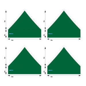 5x5 Foot Topper 500D Solid Colour