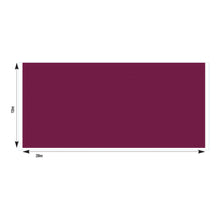 8 Foot Half Wall PVC Solid Colour