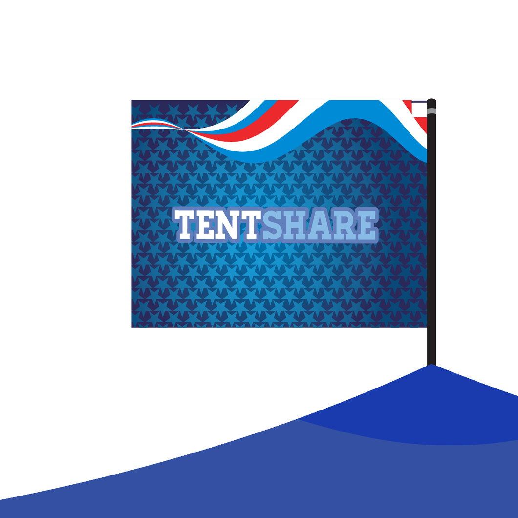 Tent Top Flag & Pole Kit